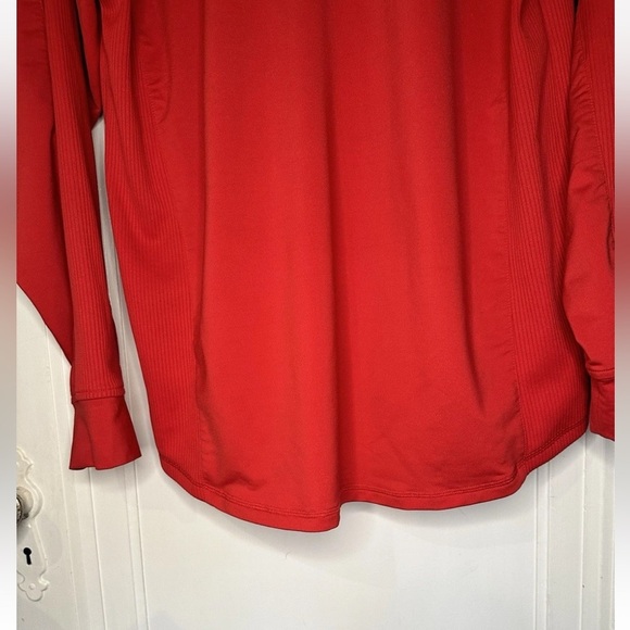 Mens Medium Pebble beach 1/4 Zip Red Ashworth Performance Pullover - Picture 7 of 13
